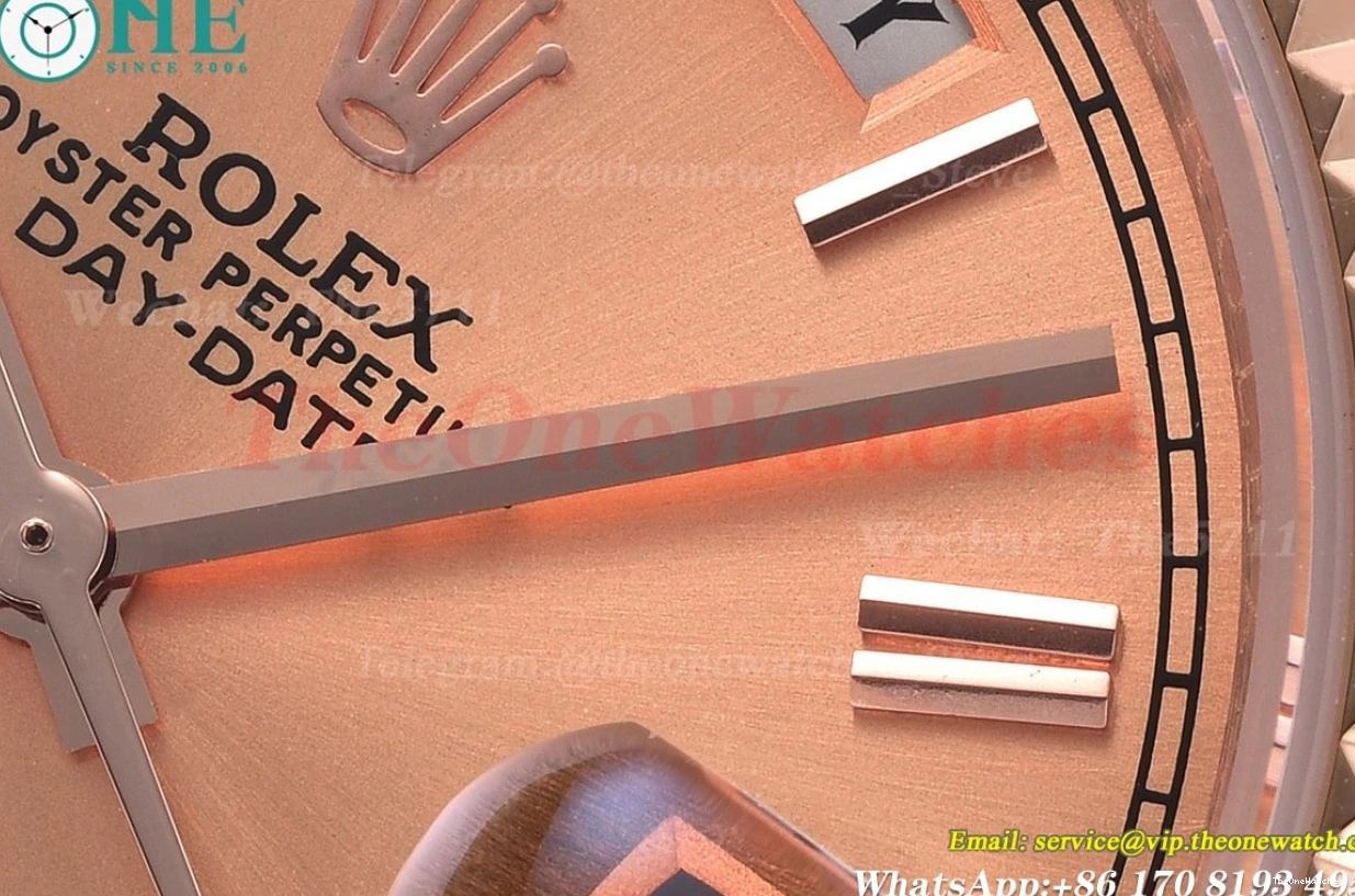 RG GDF 40mm Daydate Dial MY8215 Gold Rose RG 0205